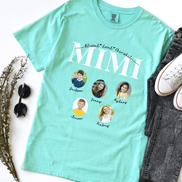 Personalized Mimi Photo Shirt ~ Individual Grandkids Photos & Names - Too Cute Custom Designs
