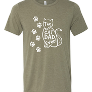 Best Cat Dad Ever Custom Tee - Too Cute Custom Designs