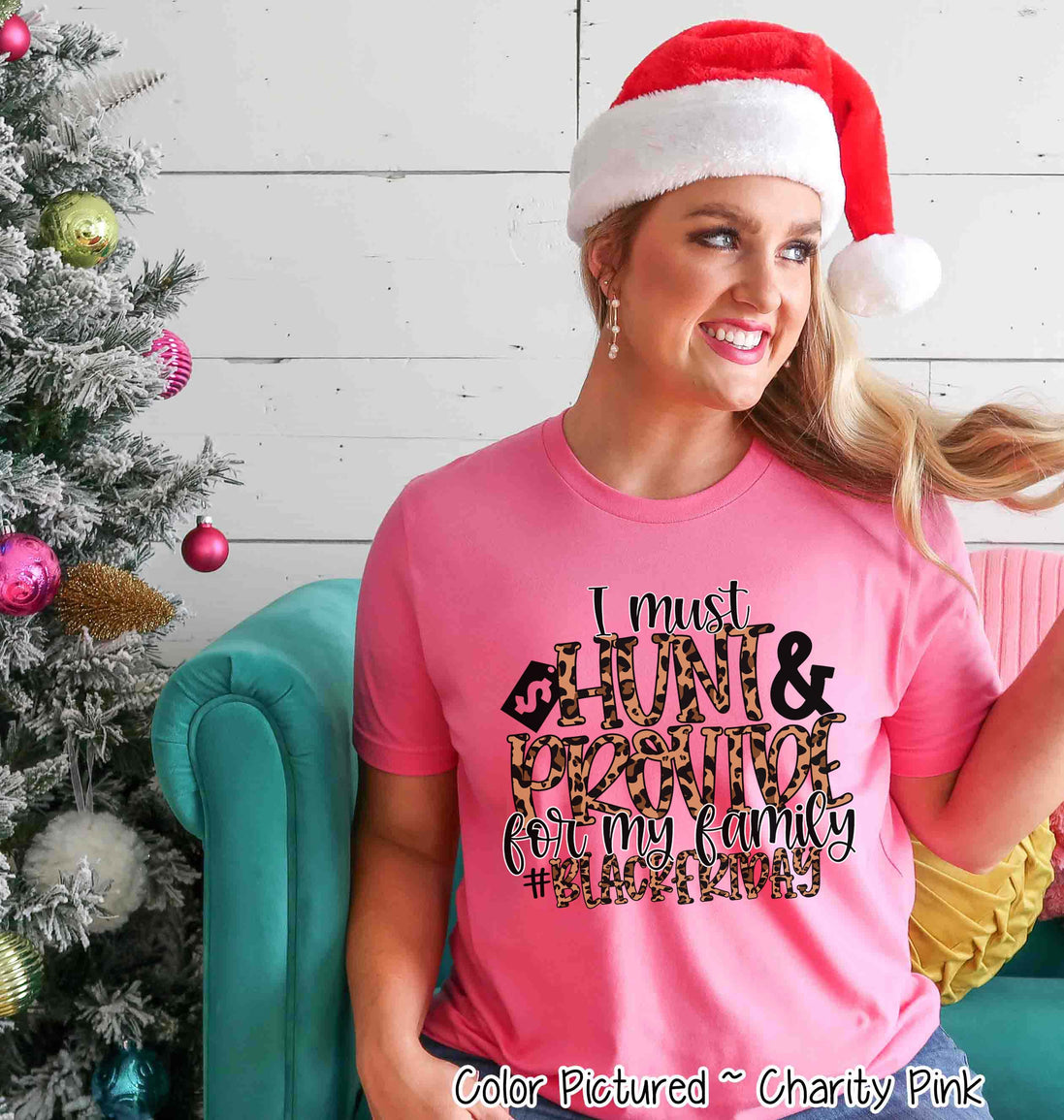 Black Friday Hunt & Provide Funny Holiday Tee