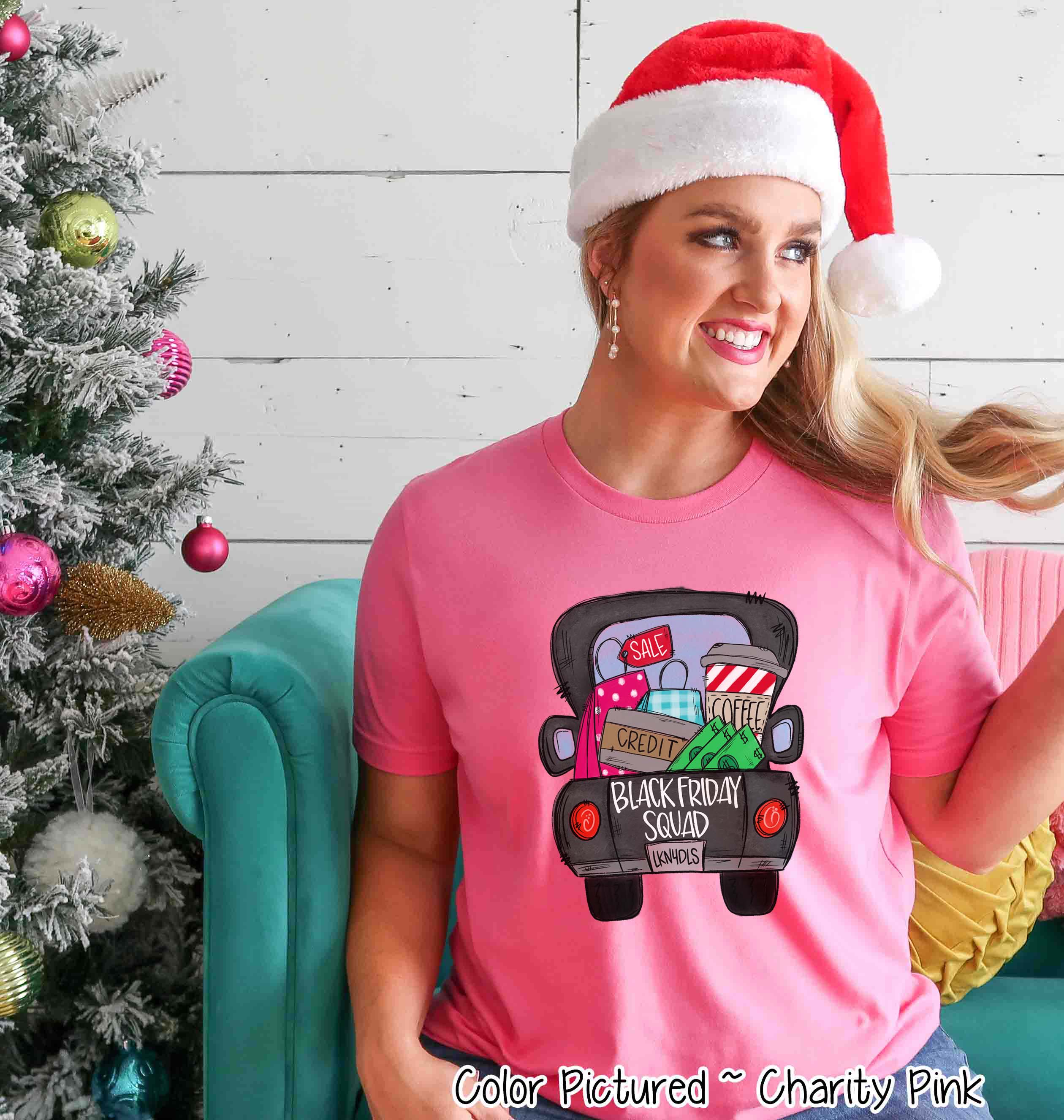 Black Friday Squad Truck Holiday Tee