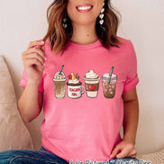 Coffee Latte Teacher Fuel Tee
