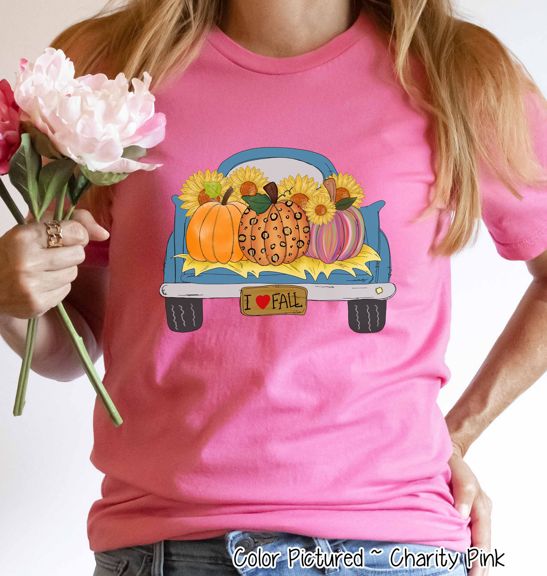 Vintage Truck full of Pumpkins Fall Tee