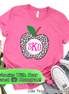 Monogram Snow Leopard Apple Tee