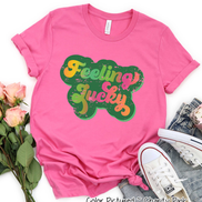 Retro Feeling Lucky St Patricks Day Tee