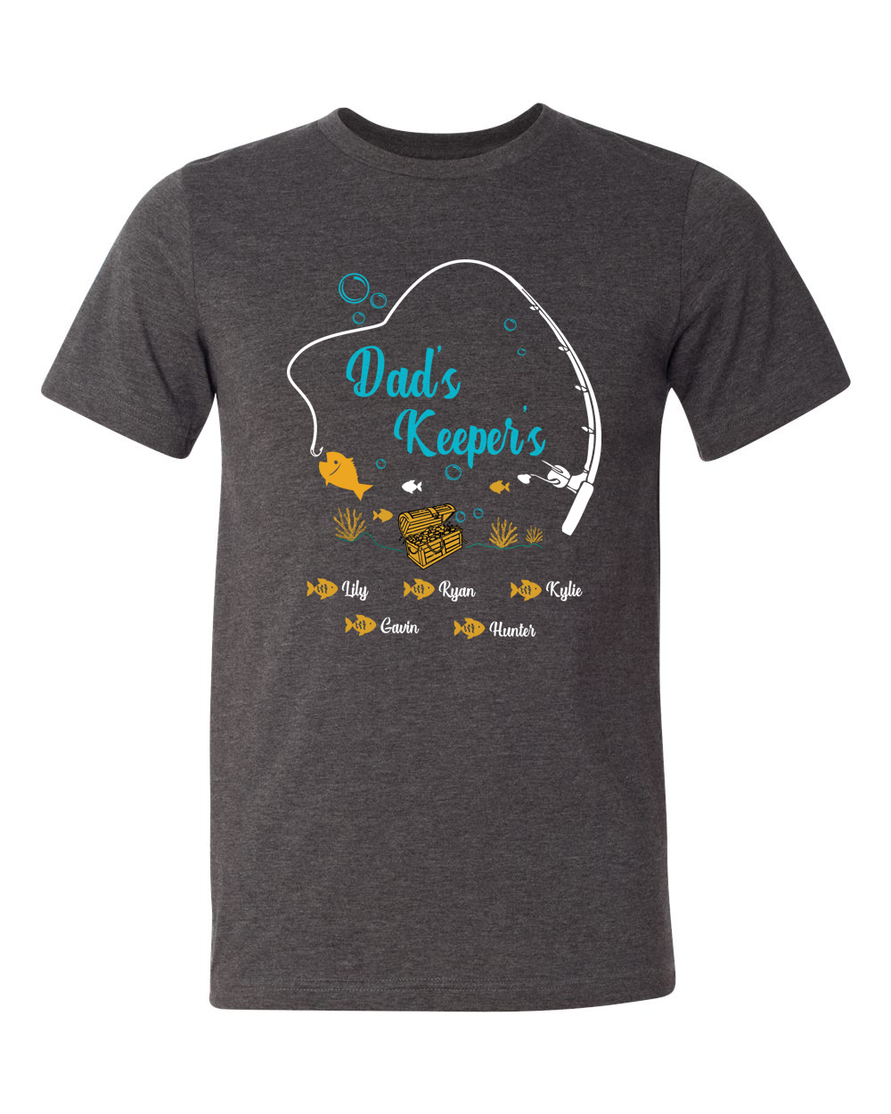 Custom Dad-Father-Papa-Grandpa Keeper Fish Tee