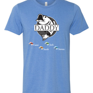 Custom Dad-Father-Papa-Grandpa Fish Tee - Too Cute Custom Designs