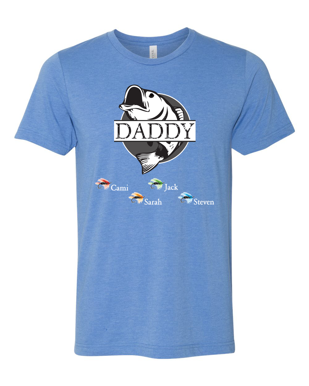 Custom Dad-Father-Papa-Grandpa Fish Tee - Too Cute Custom Designs