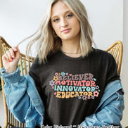 Distress Believer Motivator Innovator Educator Tee