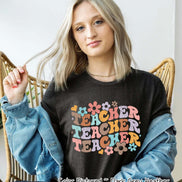 Distress Teacher Tee
