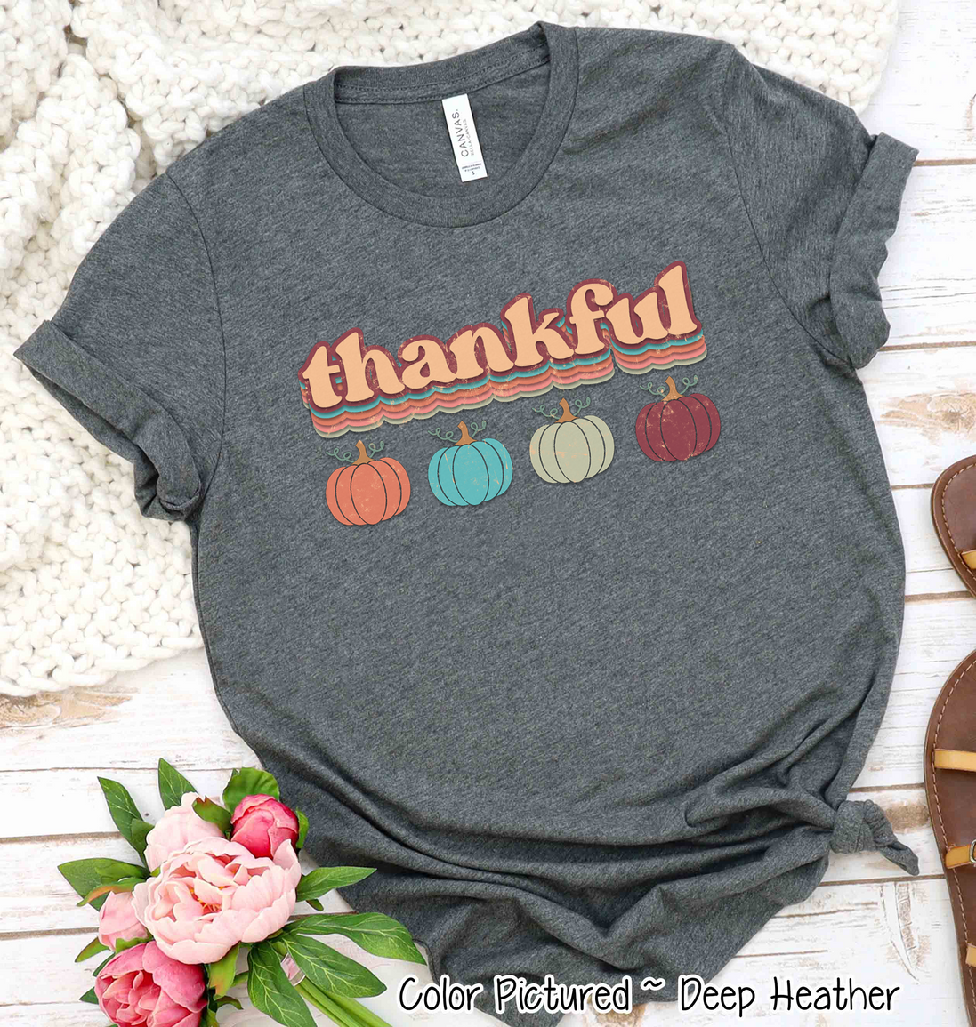 Retro Fall Thankful Tee