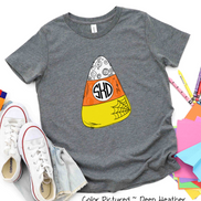Monogrammed Candy Corn Graphic Tee ~ Youth Toddler Infant