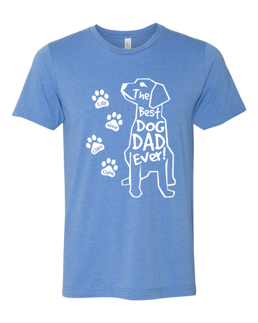 Best Dog Dad Ever Custom Tee - Too Cute Custom Designs