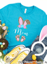 Cheetah Leopard Print Bunny Ears with Mom Easter Tee