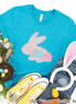 Monogram Watercolor Bunny Easter Tee