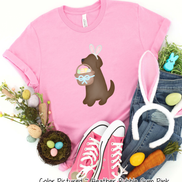 Dog Boy Brown Lab Easter Tee