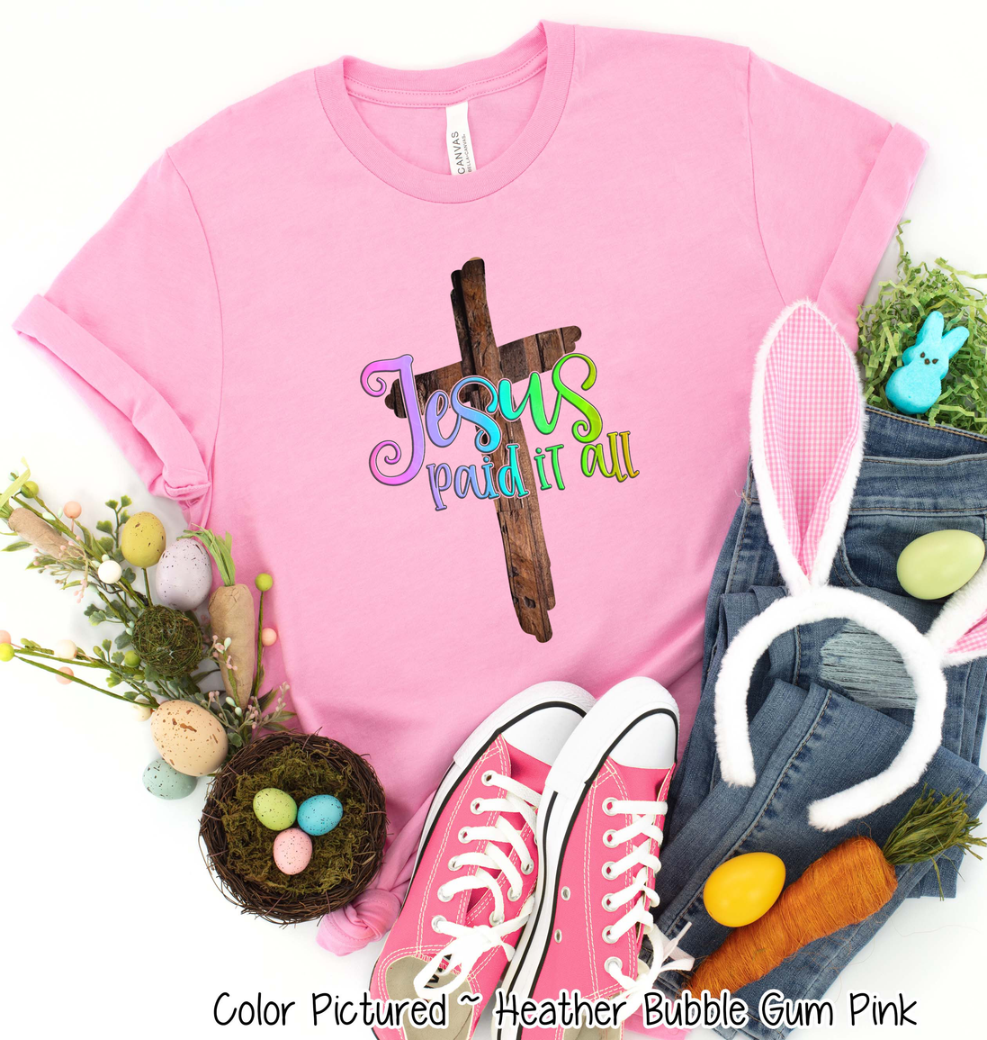 Jesus Paid It All Cross Tee