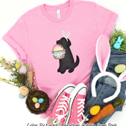 Dog Boy Black Lab Easter Tee