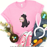 Dog Girl Black Lab Easter Tee