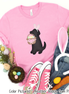 Dog Girl Black Lab Easter Tee