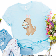 Dog Boy Yellow Lab Easter Tee
