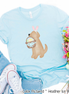 Dog Boy Yellow Lab Easter Tee