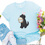 Dog Boy Black Lab Easter Tee