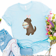 Dog Boy Brown Lab Easter Tee