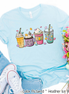 Monogram Coffe Latte Easter Drinks Tee