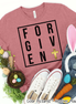 Forgiven with Gold Cross Easter Tee