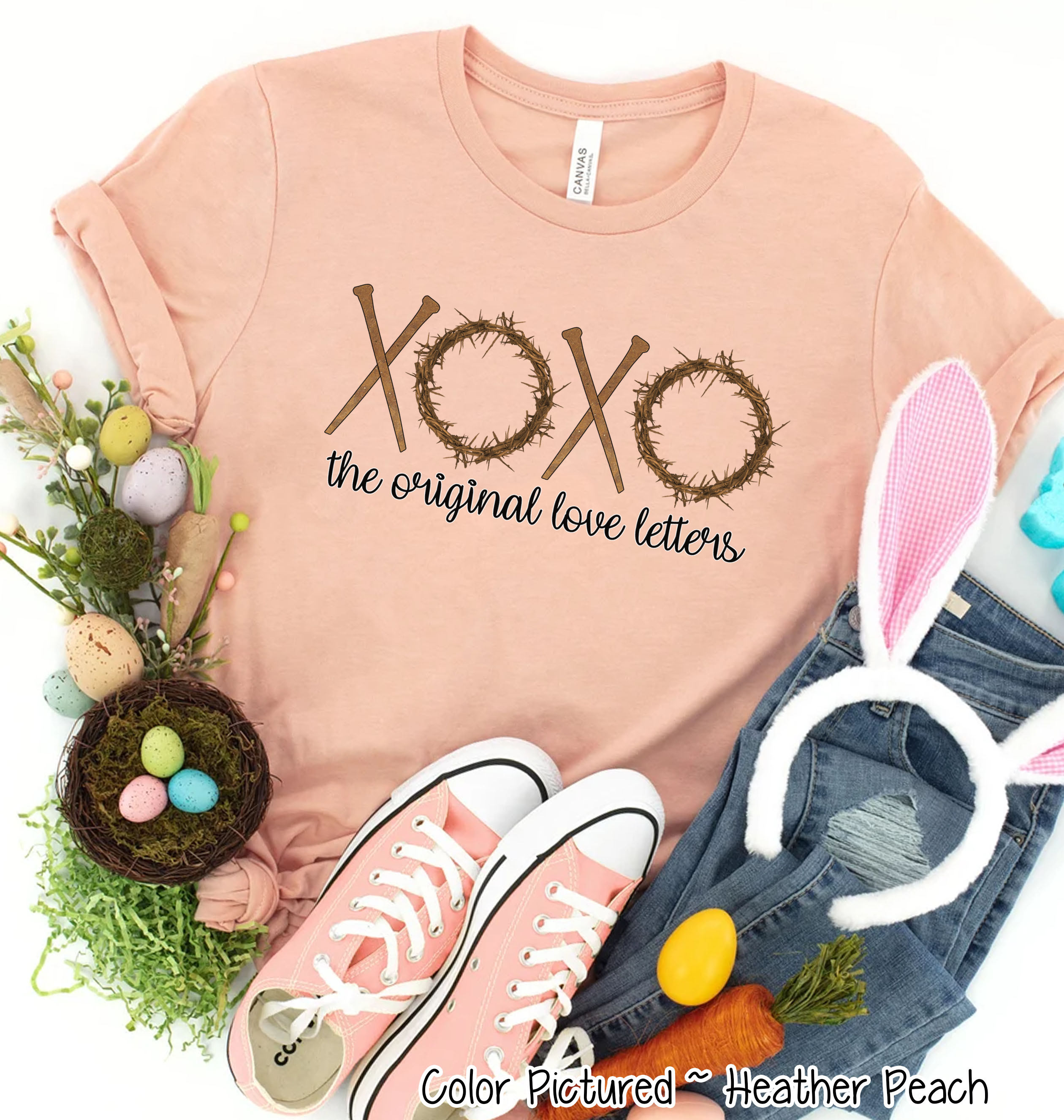 The Original Love Letters XOXO Christian Easter Tee