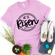 He Is Risen Christian Easter Tee