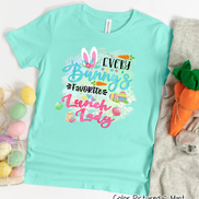 Every Bunny's Favorite Lunch Lady Easter Tee