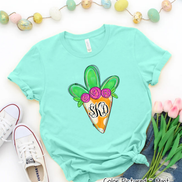 Monogram Easter Carrot Tee