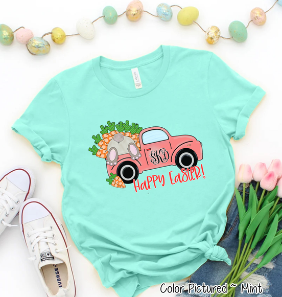 Monogram Easter Carrot Truck Tee