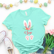 Floral Bunny Ears & Feet with Gigi Easter Tee