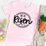He Is Risen Christian Easter Tee
