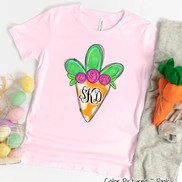 Monogram Easter Carrot Tee