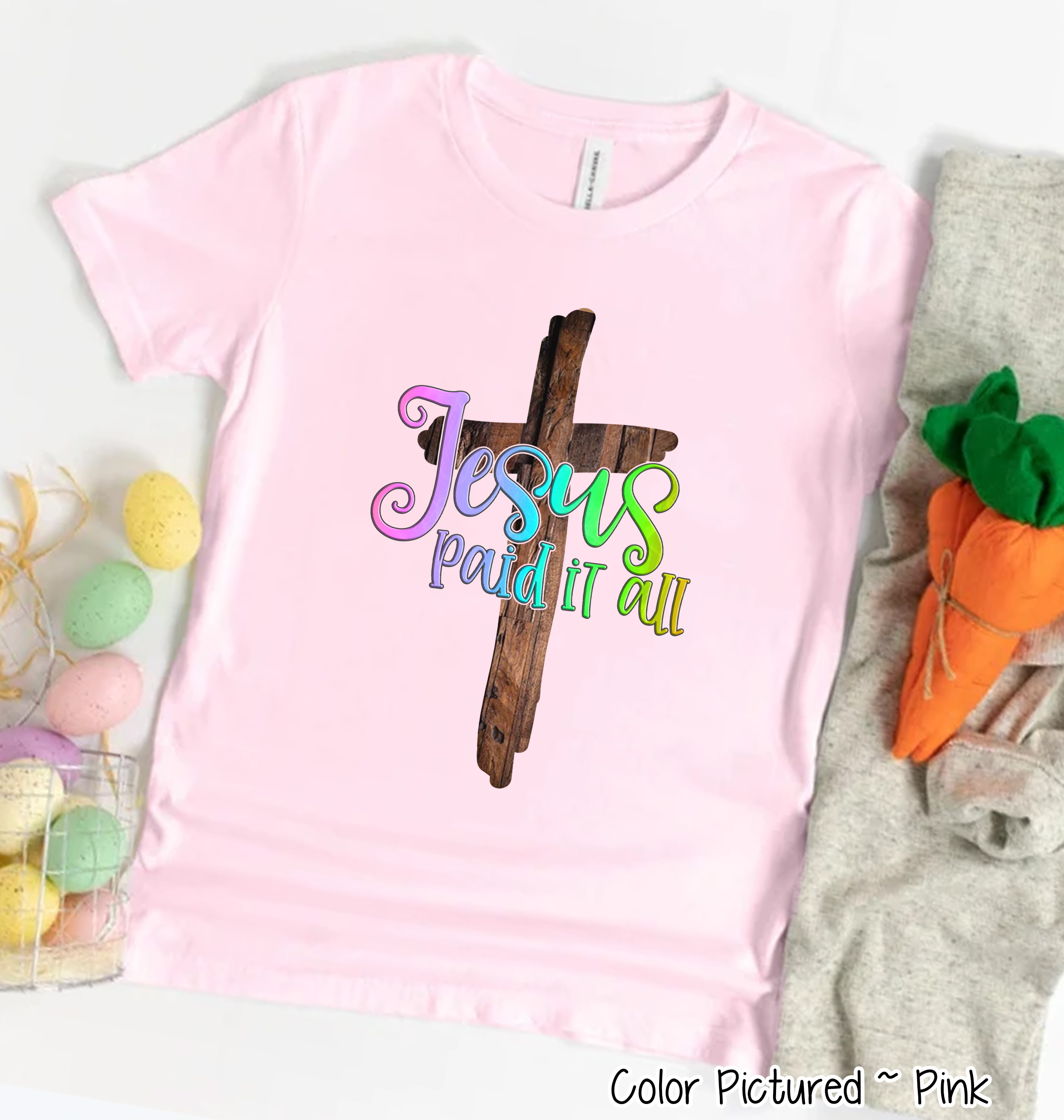 Jesus Paid It All Cross Tee