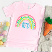 Monogram Easter Rainbow Tee