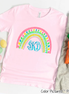 Monogram Easter Rainbow Tee