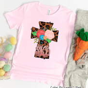 Monogram Leopard Print Cross Tee