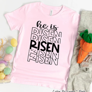 He Is Risen Mirror Print Christian Easter Tee