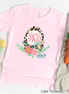 Monogram Leopard Easter Egg Tee