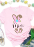 Cheetah Leopard Print Bunny Ears with Mimi Easter Tee