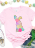Monogram Pastel Easter Bunny Tee