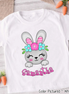 Personalized Easter Bunny Shirt with Custom Name Easter Day Tee
