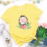 Monogram Leopard Easter Egg Tee