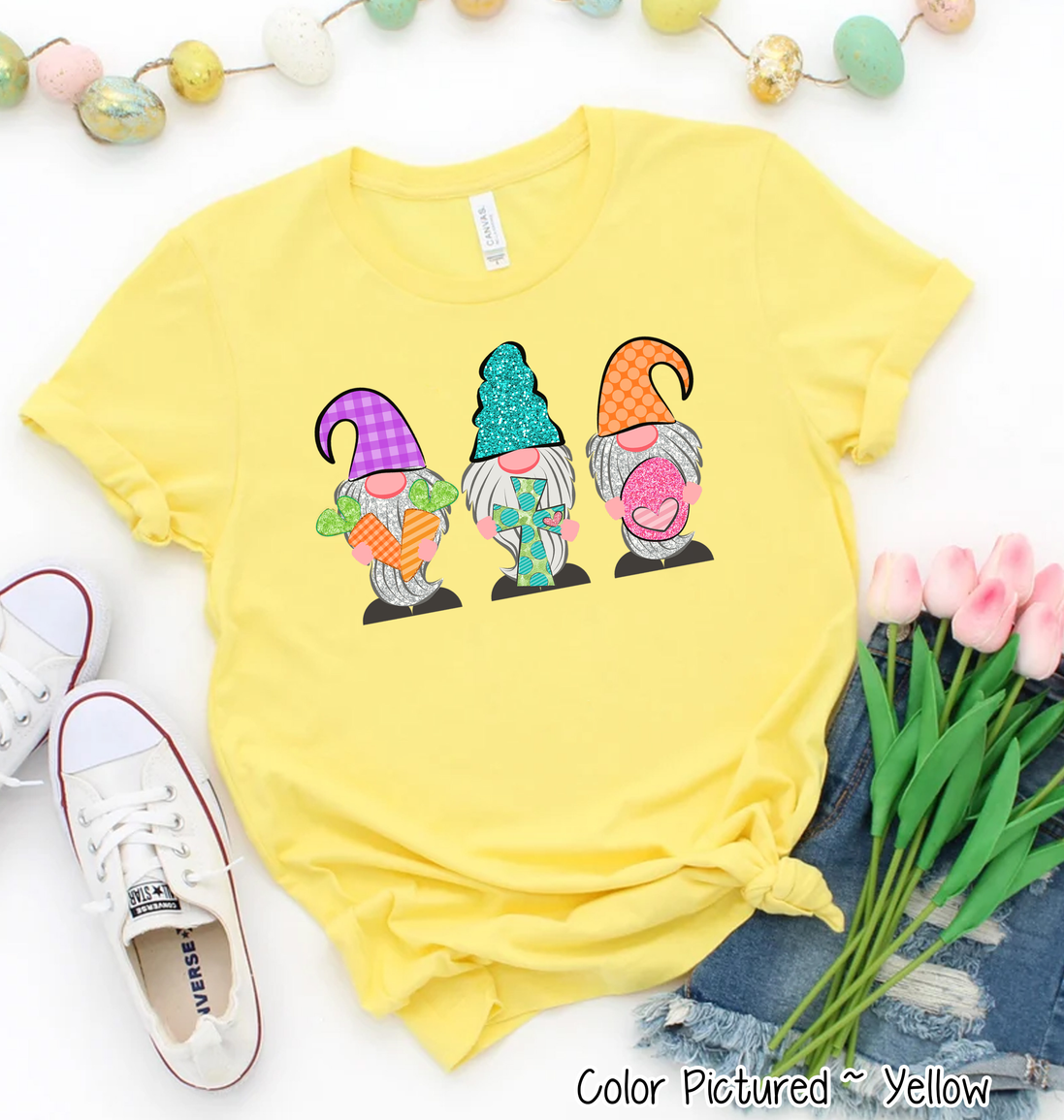 Gnome Trio Easter Tee