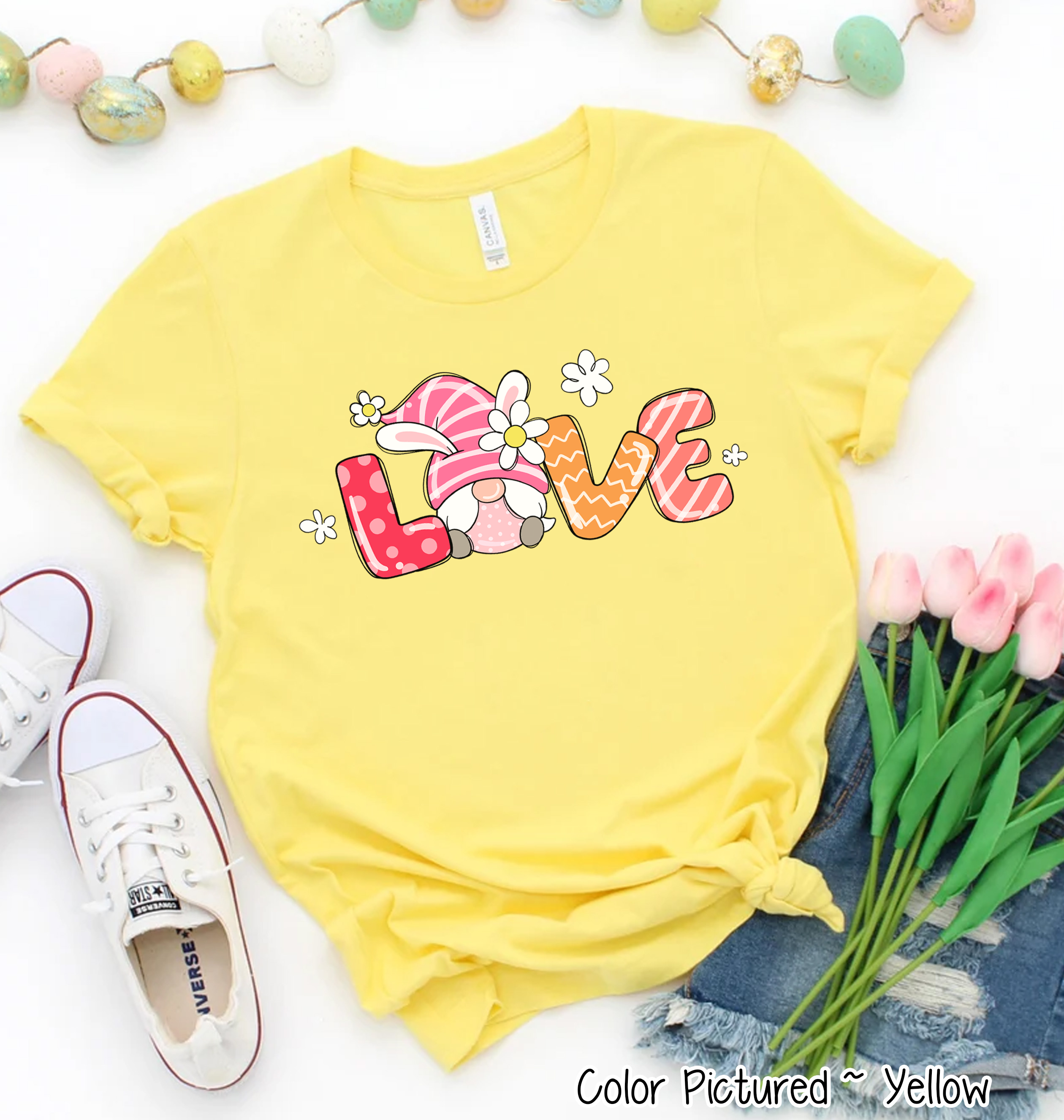 Gnome LOVE Easter Tee