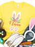 Floral Bunny Ears & Feet with Nana Easter Tee